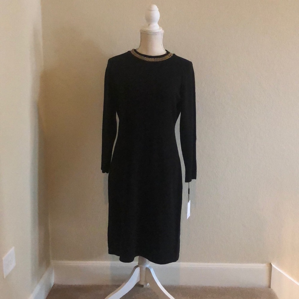 NEW Black and Gold Calvin Klein Dress